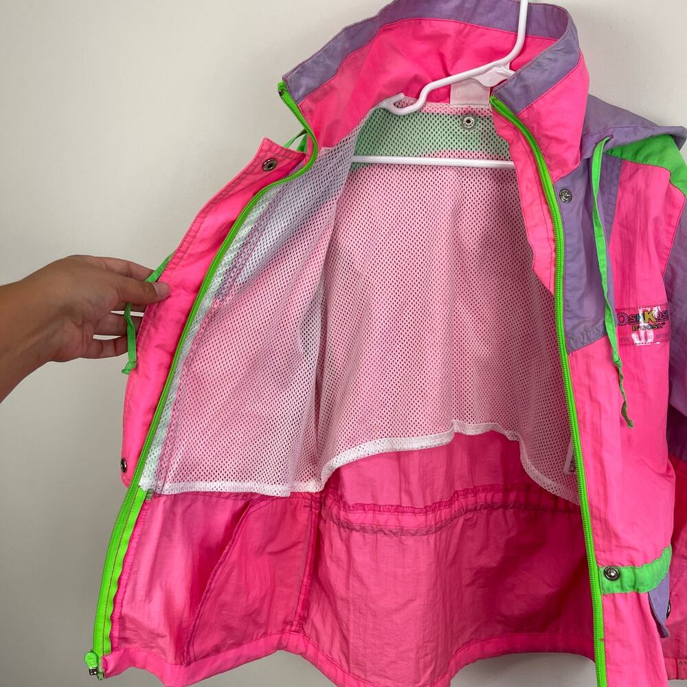 Vintage OshKosh B/gosh Girls Windbreaker Jacket 6 - Picture 4 of 15